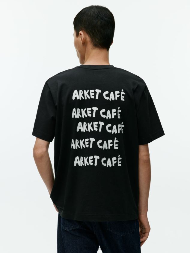 ARKET חולצת בית קפה שָׁחוֹר נָשִׁים 4TL8F1037 הַלבָּשָׁה