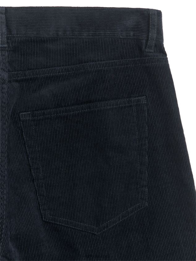 ARKET מכנסי קורדרוי רפויים שָׁחוֹר אֲנָשִׁים 4TL8F1077 הַלבָּשָׁה