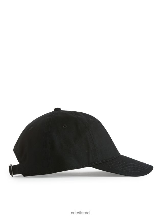 ARKET כובע אריג כותנה שָׁחוֹר אֲנָשִׁים 4TL8F1300 אביזרים