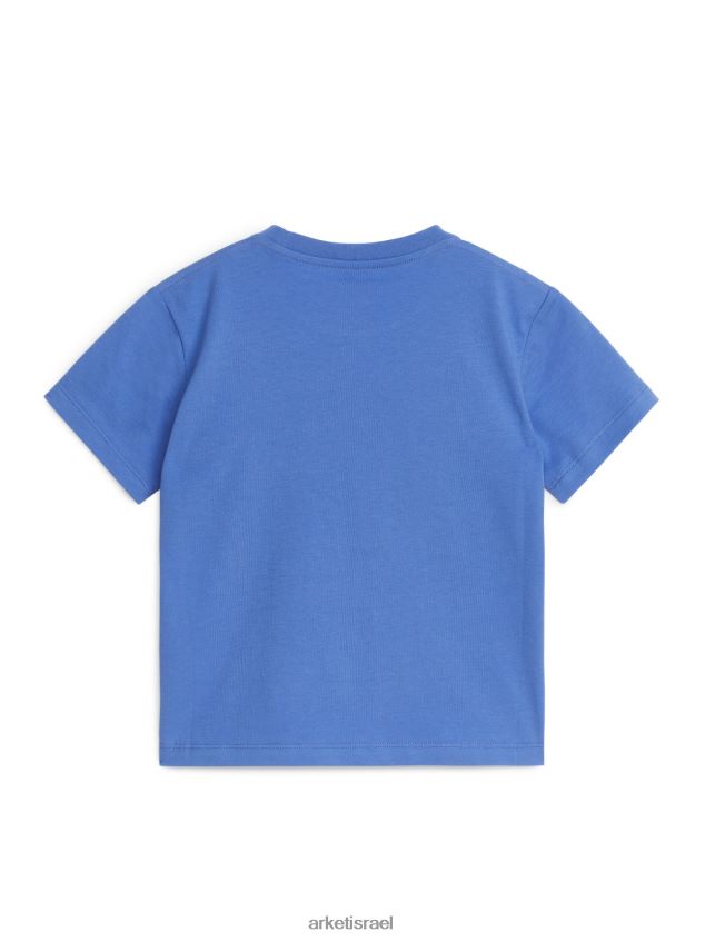 ARKET חולצת טריקו עם צווארון שמיים כחולים ילדים 4TL8F1489 הַלבָּשָׁה