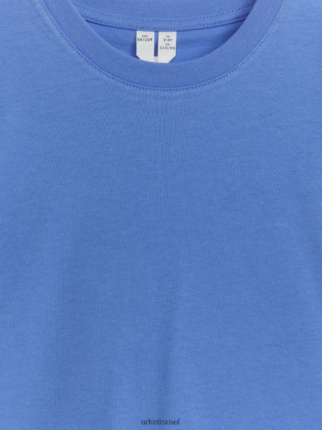 ARKET חולצת טריקו עם צווארון שמיים כחולים ילדים 4TL8F1489 הַלבָּשָׁה