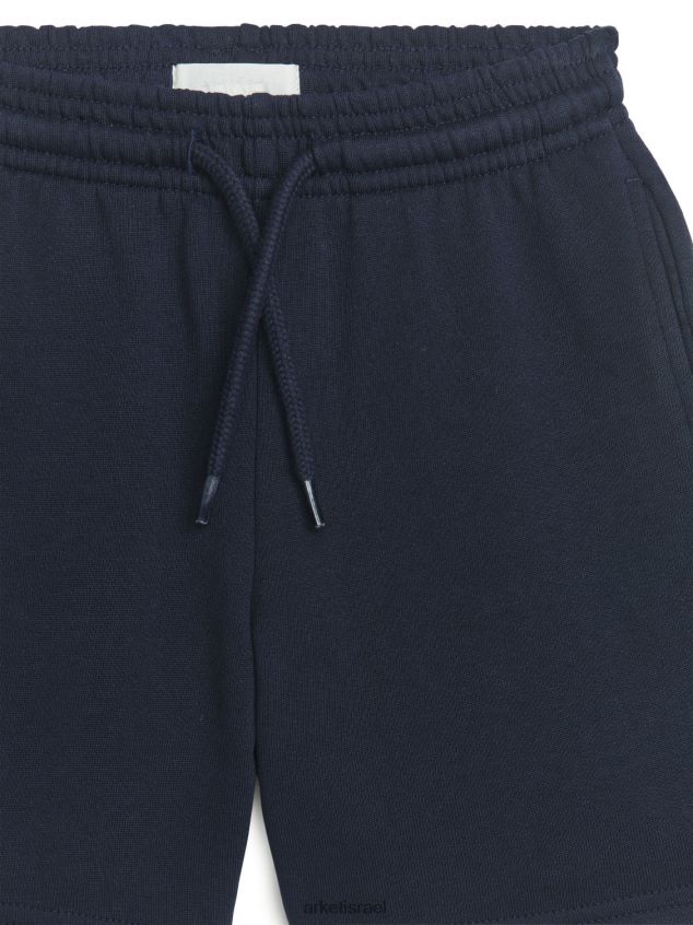 ARKET מכנסיים קצרים של פרנץ' טרי כחול כהה ילדים 4TL8F1587 הַלבָּשָׁה