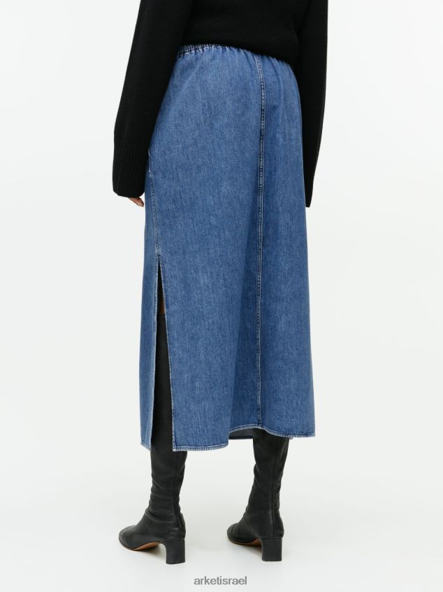 ARKET חצאית ג'ינס מקסי כְּחוֹל נָשִׁים 4TL8F248 הַלבָּשָׁה