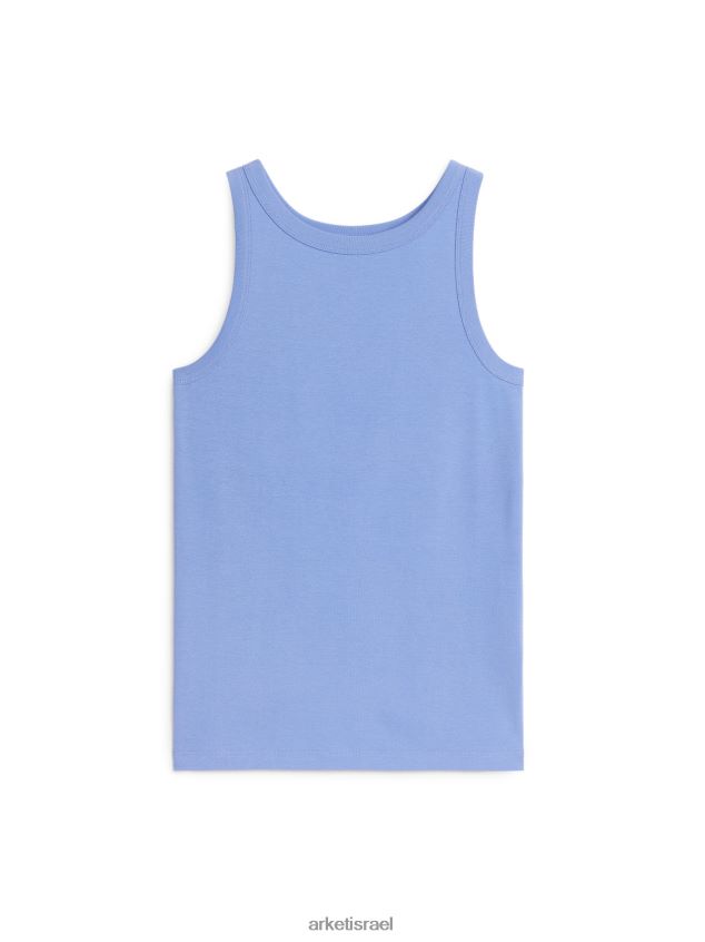 ARKET גופיית צלעות תכלת נָשִׁים 4TL8F332 הַלבָּשָׁה