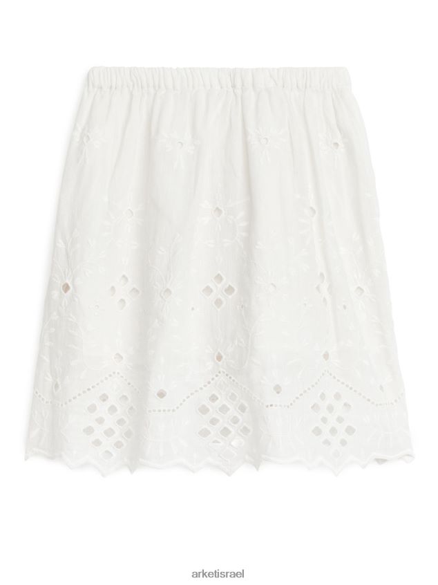 ARKET חצאית מידי של broderie anglaise לָבָן ילדים 4TL8F1383 הַלבָּשָׁה