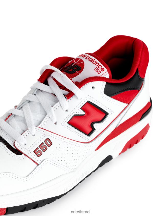 ARKET מאמנים של new balance 550 לבן/אדום/שחור אֲנָשִׁים 4TL8F1267 הַנעָלָה